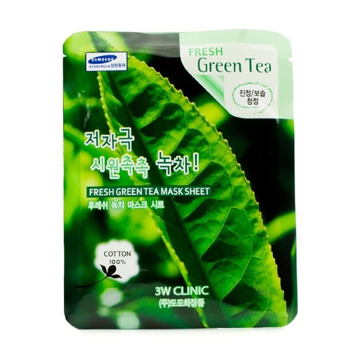 Mặt Nạ 3W CLINIC Chiết Xuất Trà Xanh 23ml