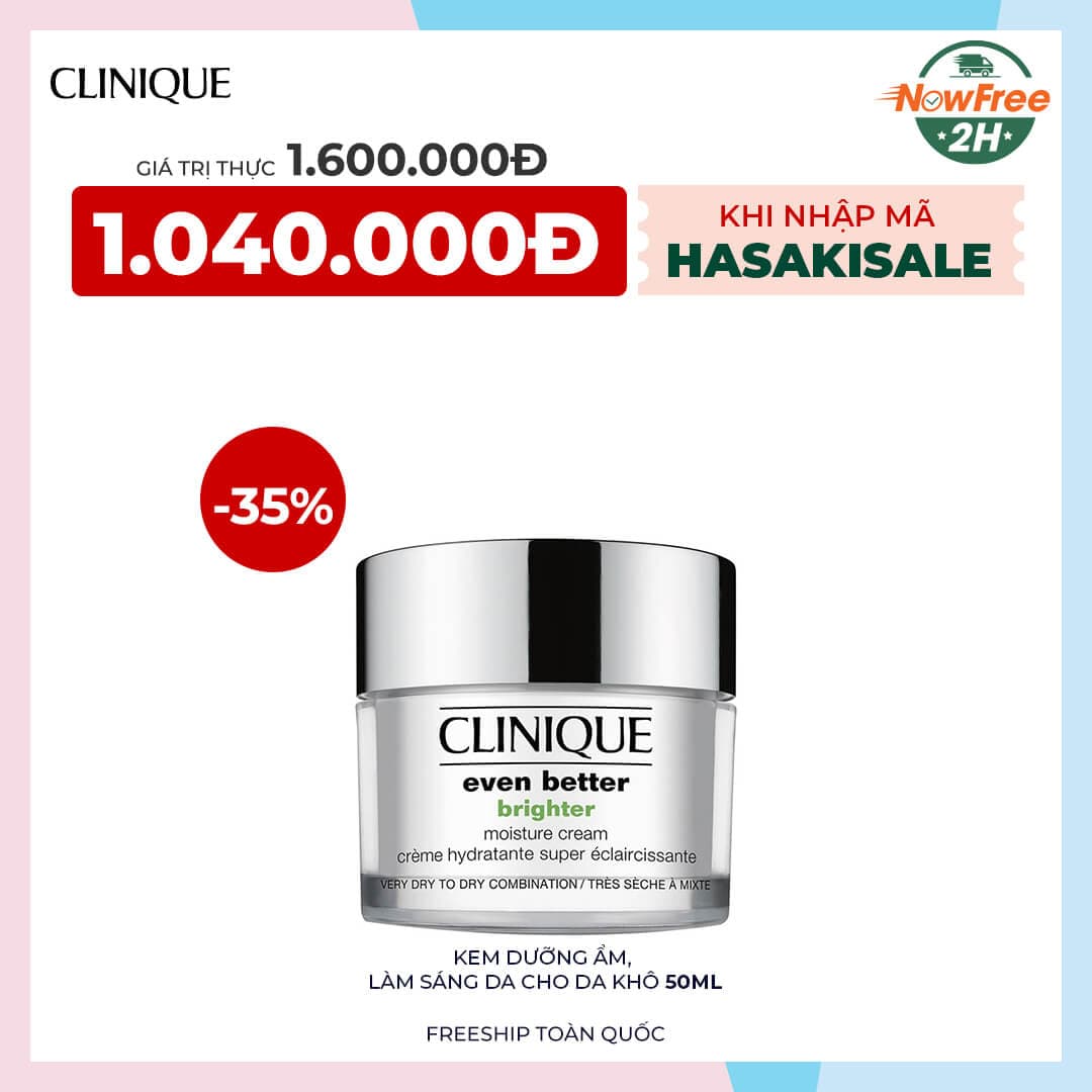 Kem Dưỡng Clinique Cấp Ẩm, Làm Sáng Da 50ml
