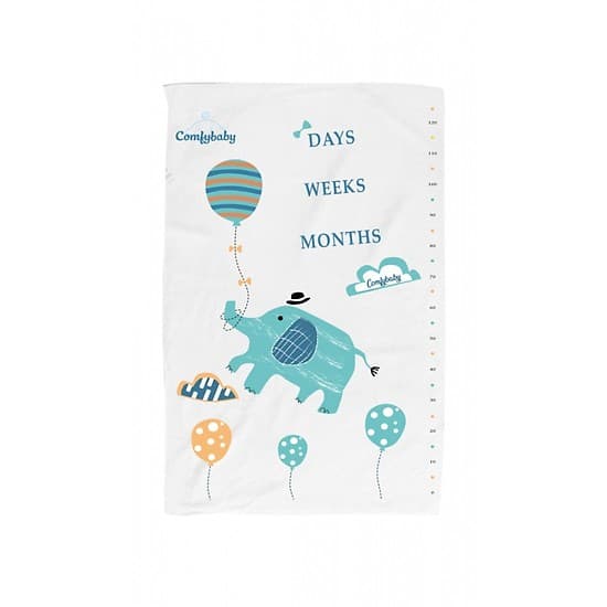Khăn tắm trẻ em siêu mềm Comfybaby hình con voi 60x120cm