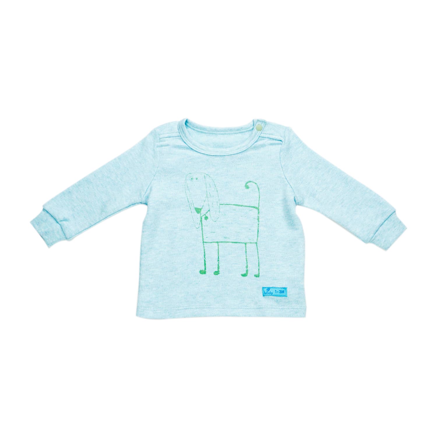 Áo Dài Tay Lullaby Vai Chồm Bé Trai Xanh Da Trời 6M (NH02-17)