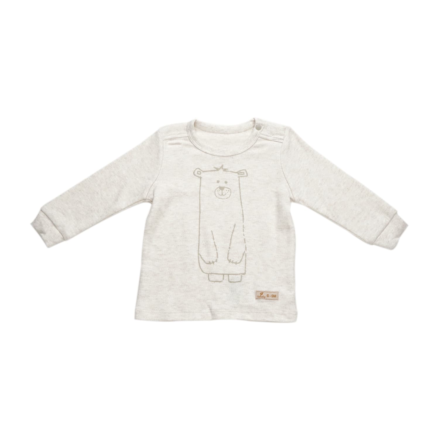 Áo Dài Tay Lullaby Vai Chồm Bé Trai Trắng 3M (NH02-17)