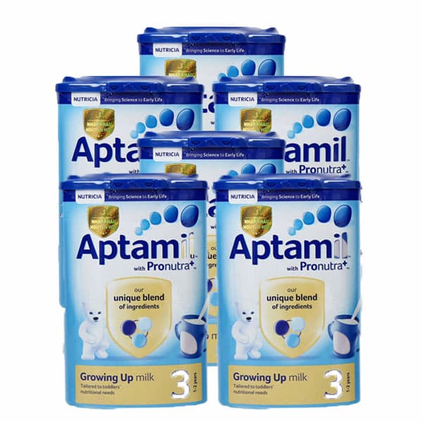 Combo 6 Hộp APTAMIL Anh Số 3- (Cho Trẻ Từ 1-2 Tuổi 900g)