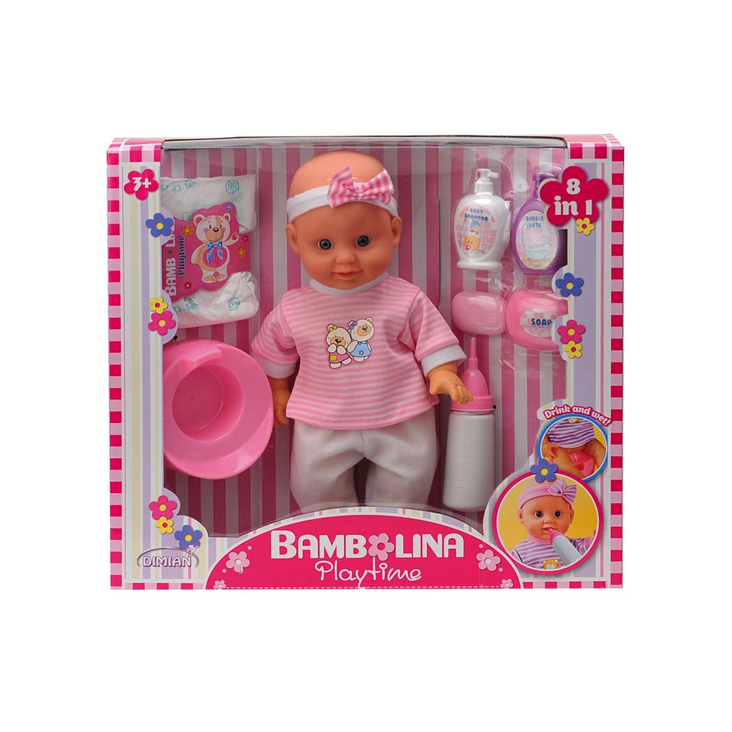 Bộ 8 Trong 1 Búp Bê (36cm) Kèm Phụ Kiện Bambolina