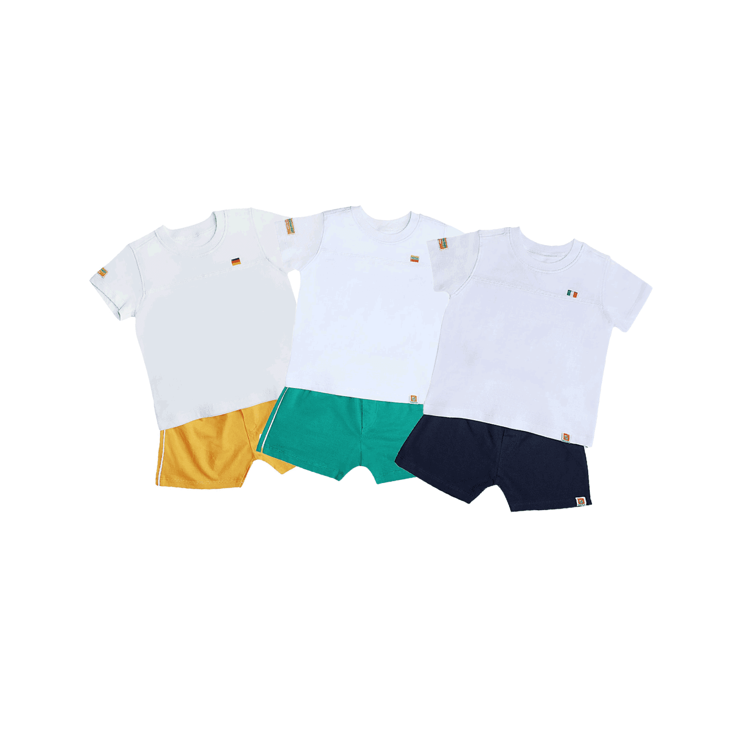 Bộ Bo Nam Vườn Xuân Thêu Tay Ngắn Size 4