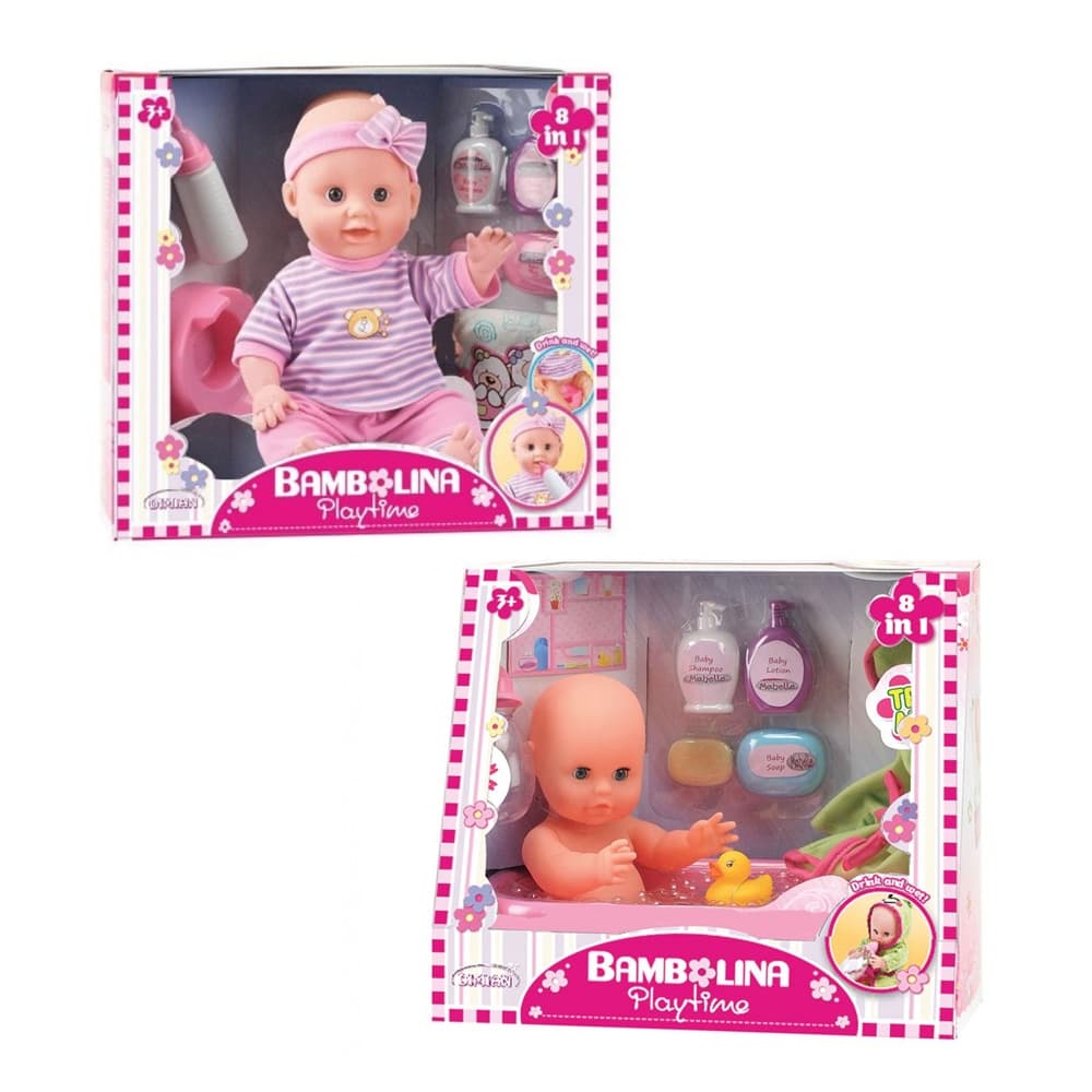 Bộ Búp Bê 8 Trong 1 Bambolina (36cm)