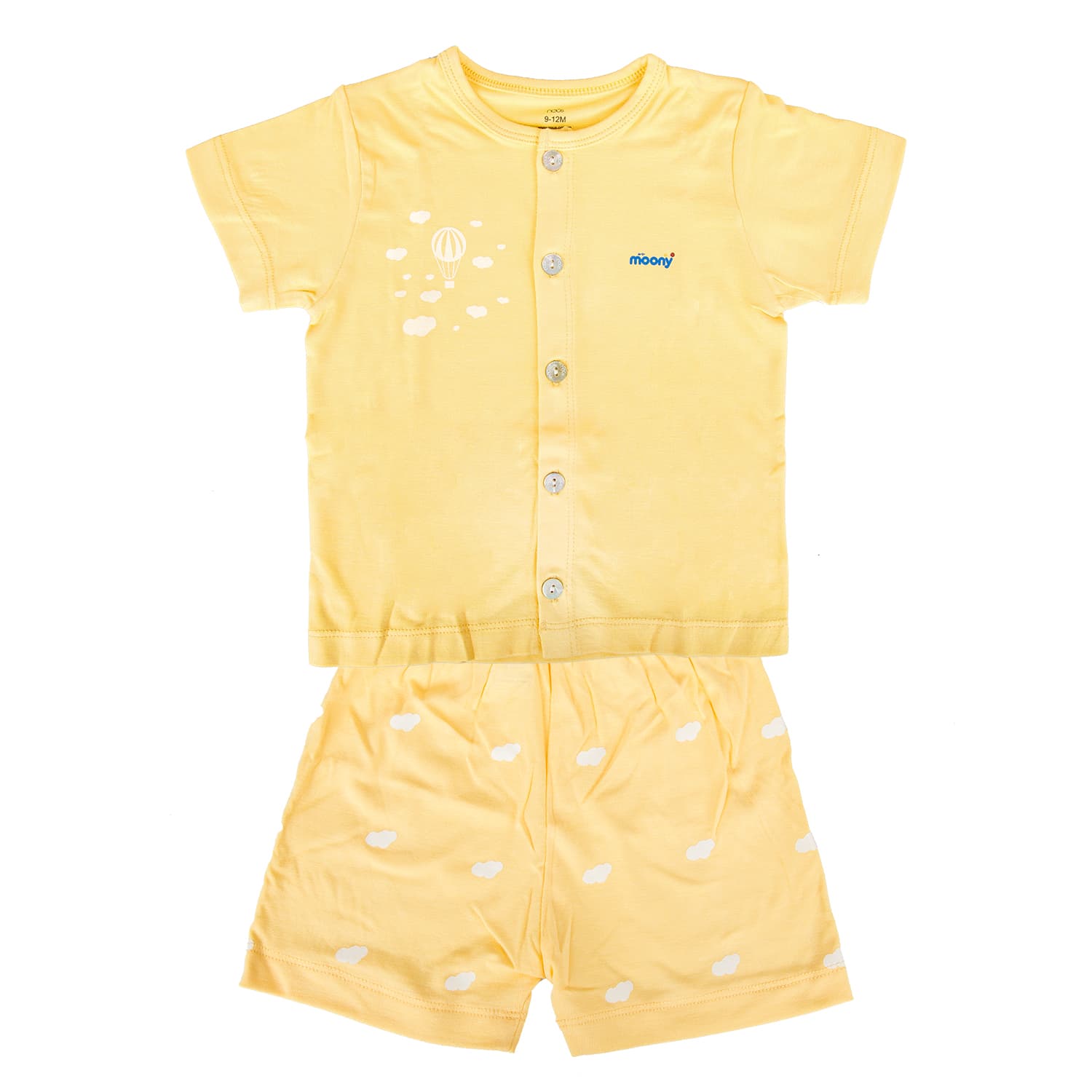 Bộ Nous Baby Cộc Tay Peptit Vàng (9-12m)