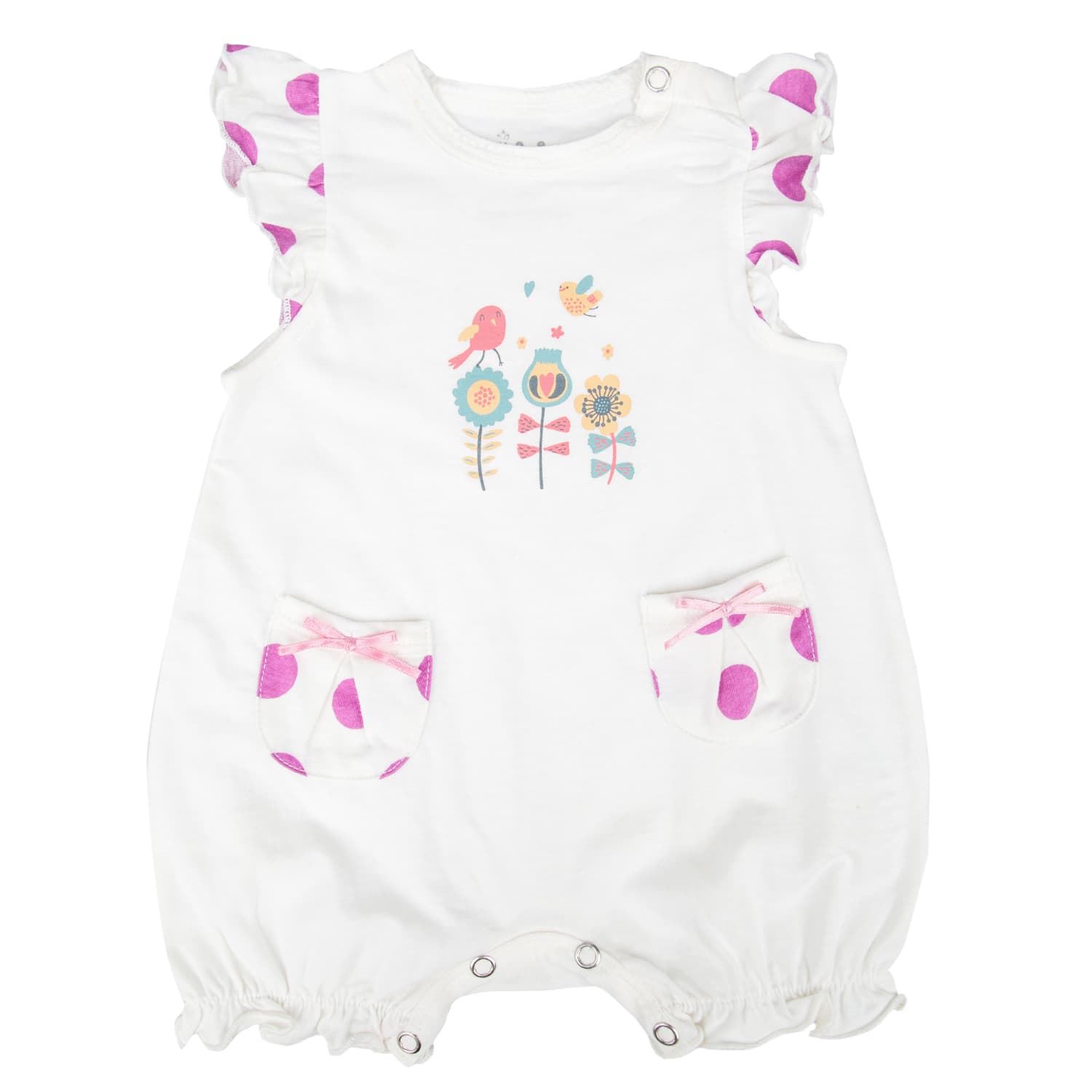 Bộ Romper Lullaby Cho Bé Gái Màu Trắng 3M (NH14-15)