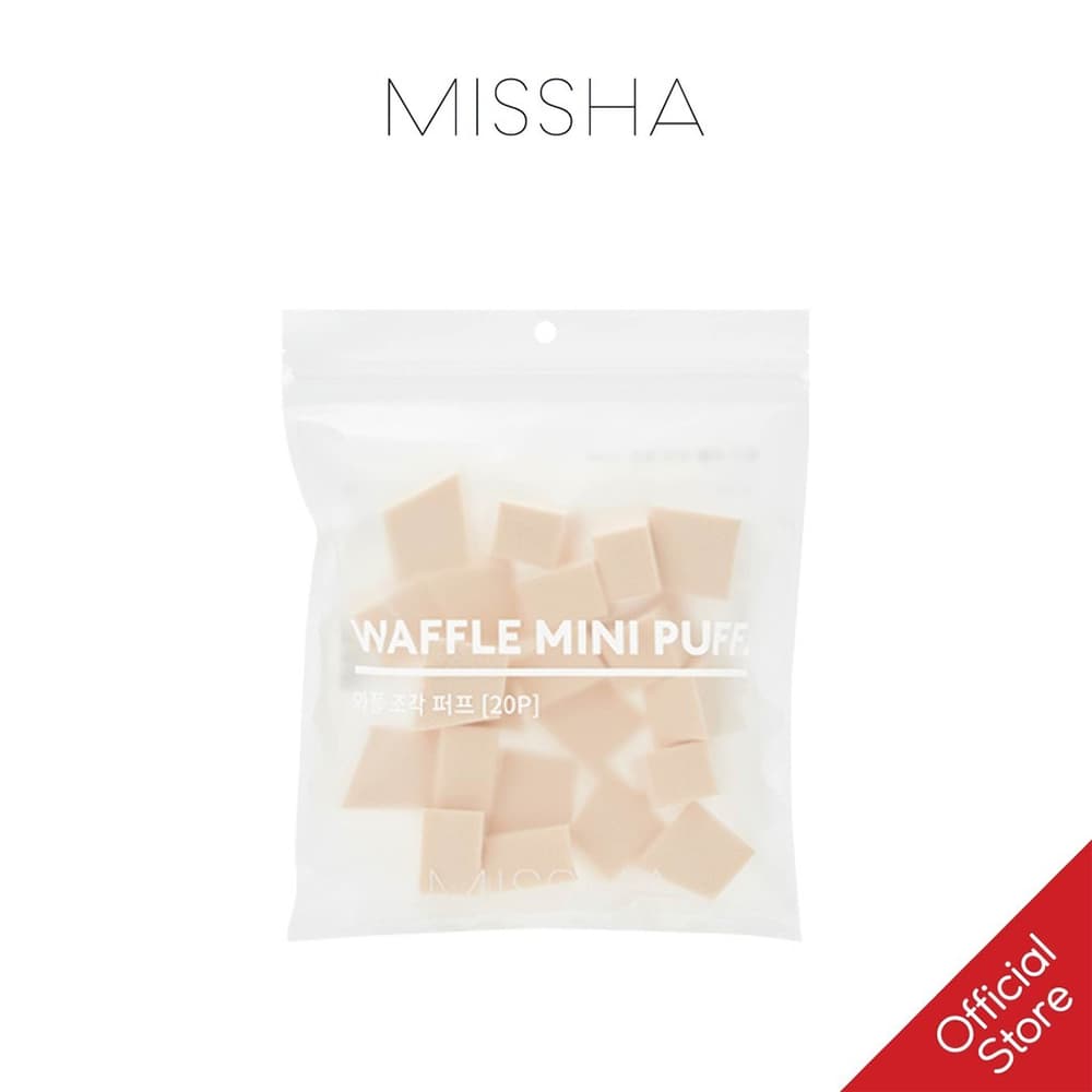Bông Phấn Trang Điểm Missha Waffle Mini Puff 20 Cái