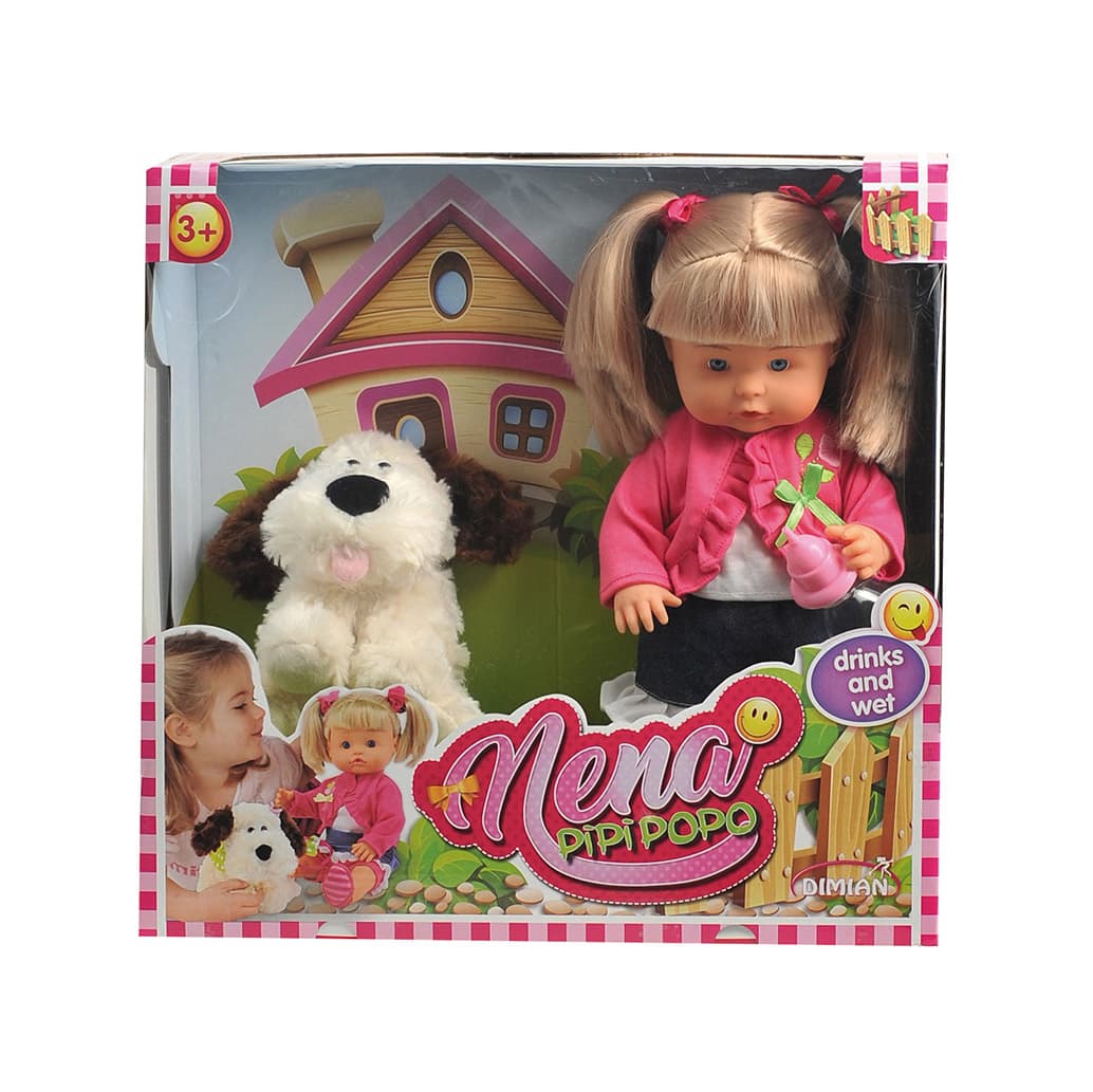 Búp Bê Nena Và Cún Con Bambolina 36cm