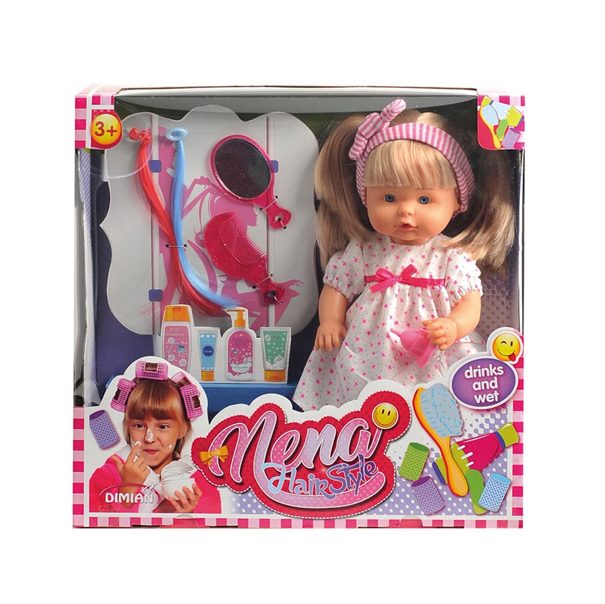 Búp Bê Thời Trang Tóc Nena Bambolina 36cm