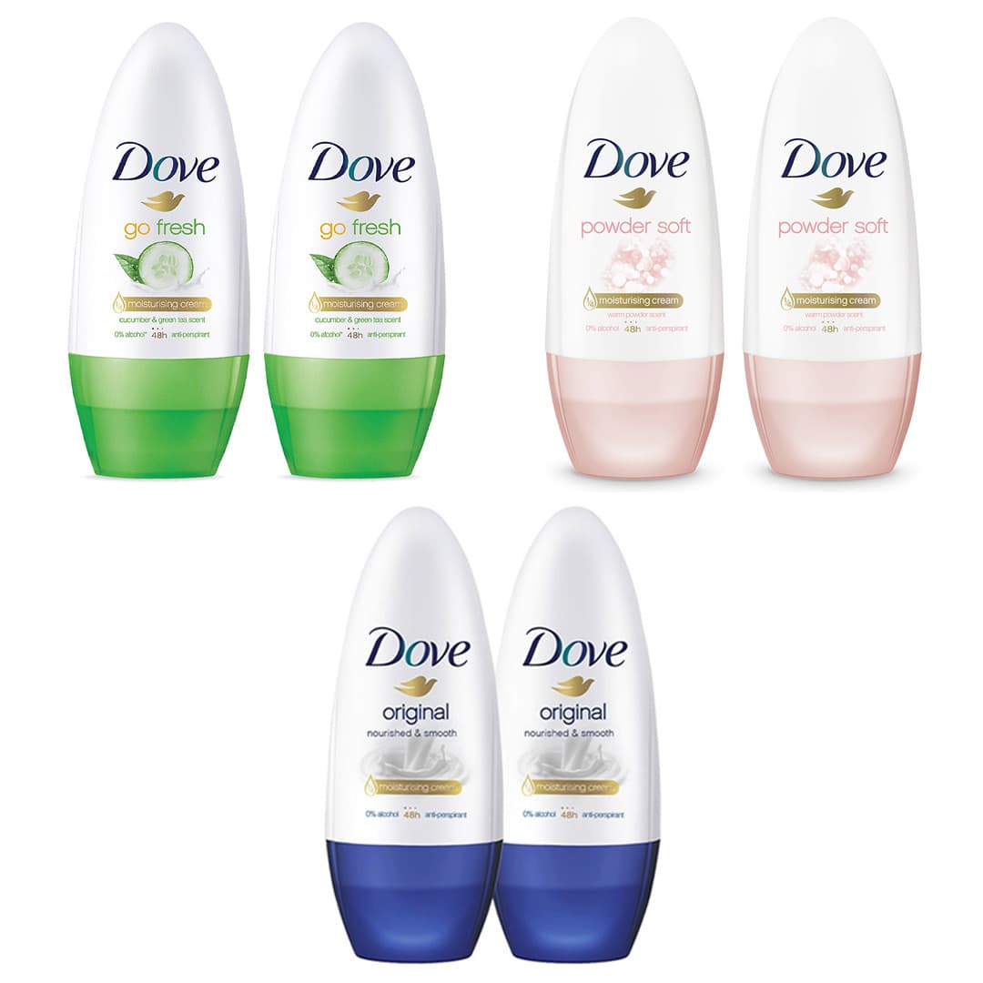 Combo 2 Chai Lăn Khử Mùi Dove 40ml