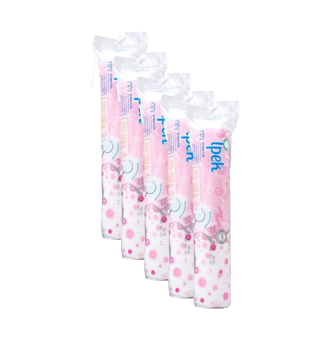 Combo 5 Bông Tẩy Trang Ipek 120 Miếng