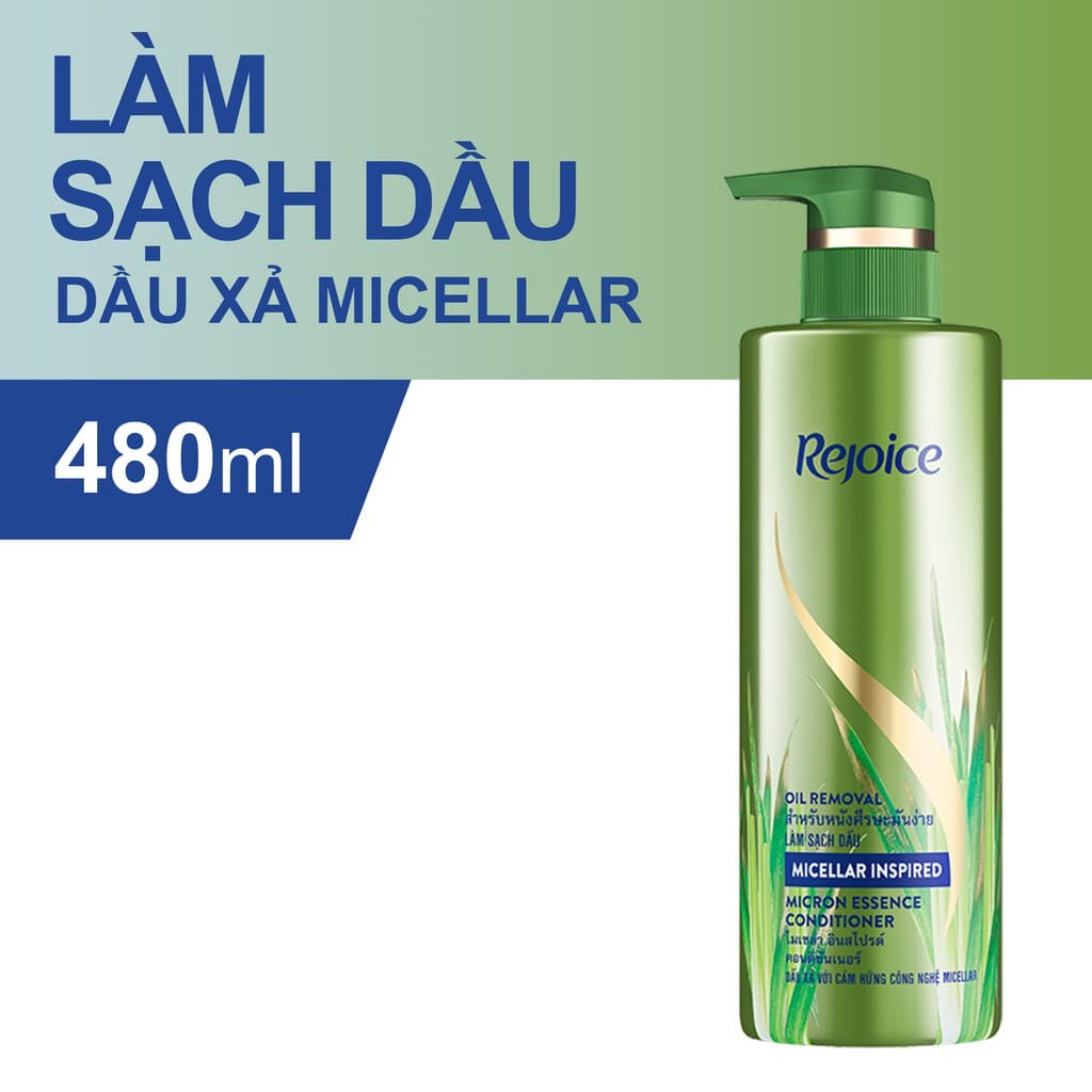 Dầu Xả Rejoice Micellar Làm Sạch Dầu 480ml
