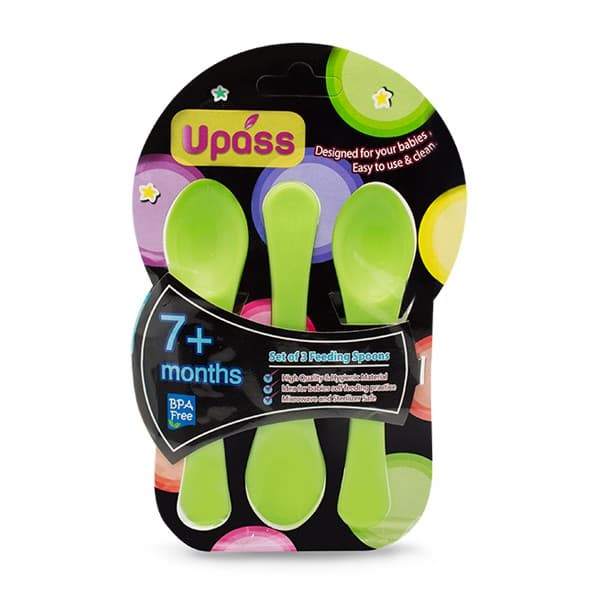 Bộ ba thìa ăn dặm Upass 3 màu không BPA (UP3174N)