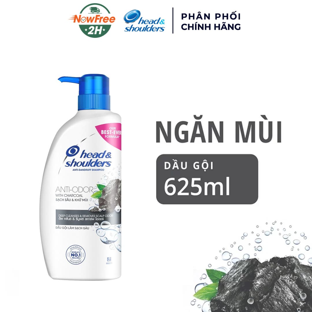 Dầu Gội Head & Shoulders Than Đen Sạch Sâu & Khử Mùi 625ml