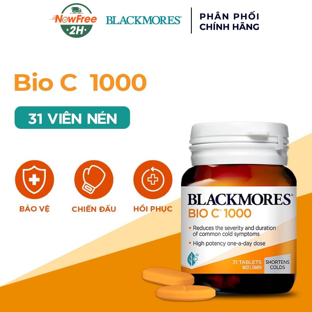 Viên Uống Blackmores Bổ Sung Vitamin C Lọ 31 Viên
