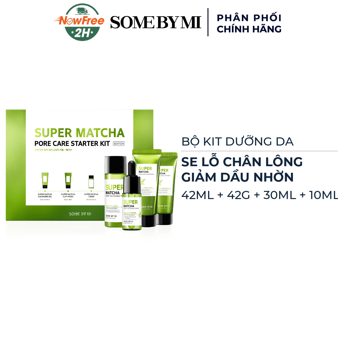 Bộ Kit Some By Mi Thu Nhỏ Lỗ Chân Lông, Giảm Dầu Nhờn 4 Món