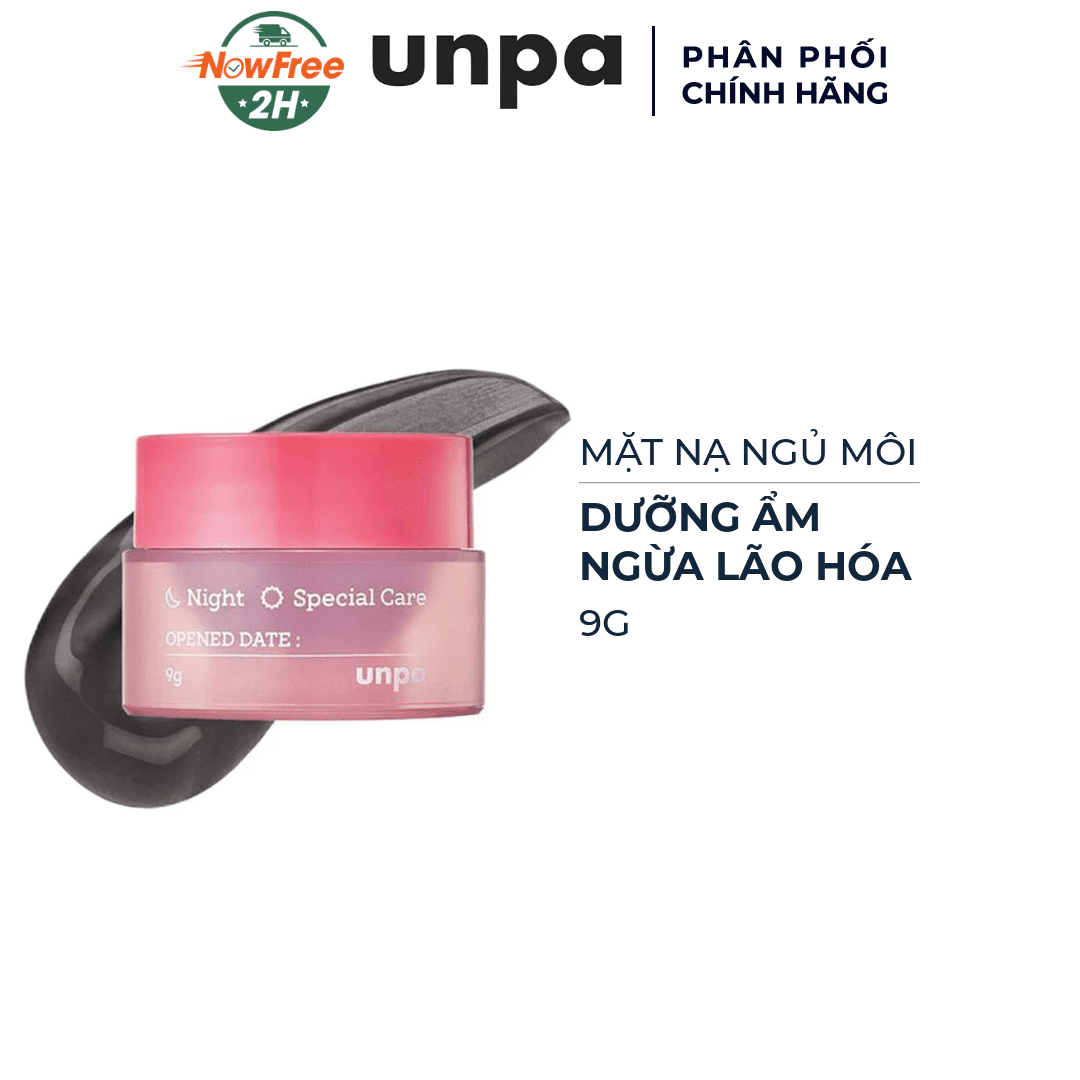 Mặt Nạ Ngủ Môi Unpa Bubi Bubi Dưỡng Ẩm, Ngừa Lão Hóa 9g
