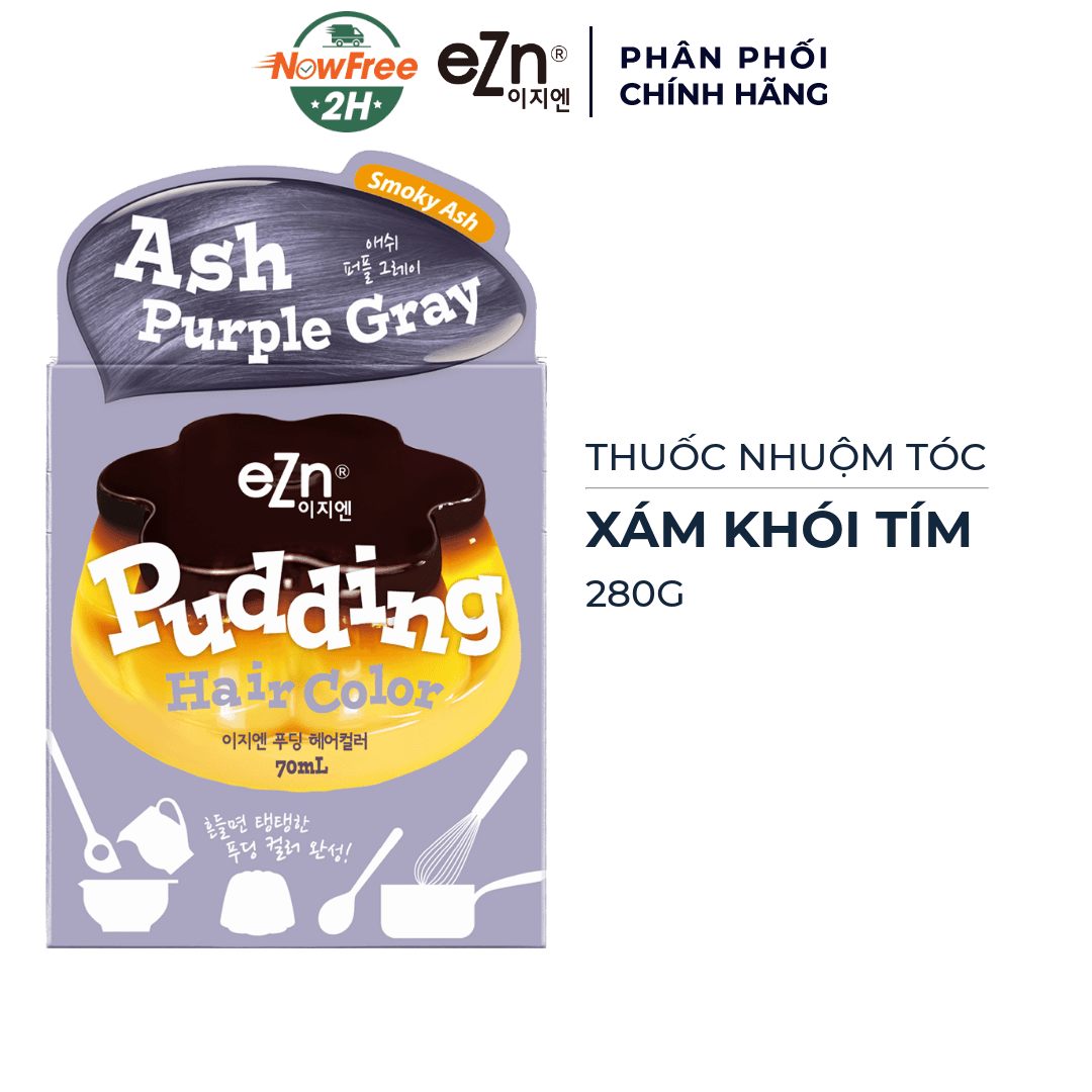 Thuốc Nhuộm Tóc eZn Ash Purple Gray - Xám Khói Tím 280g