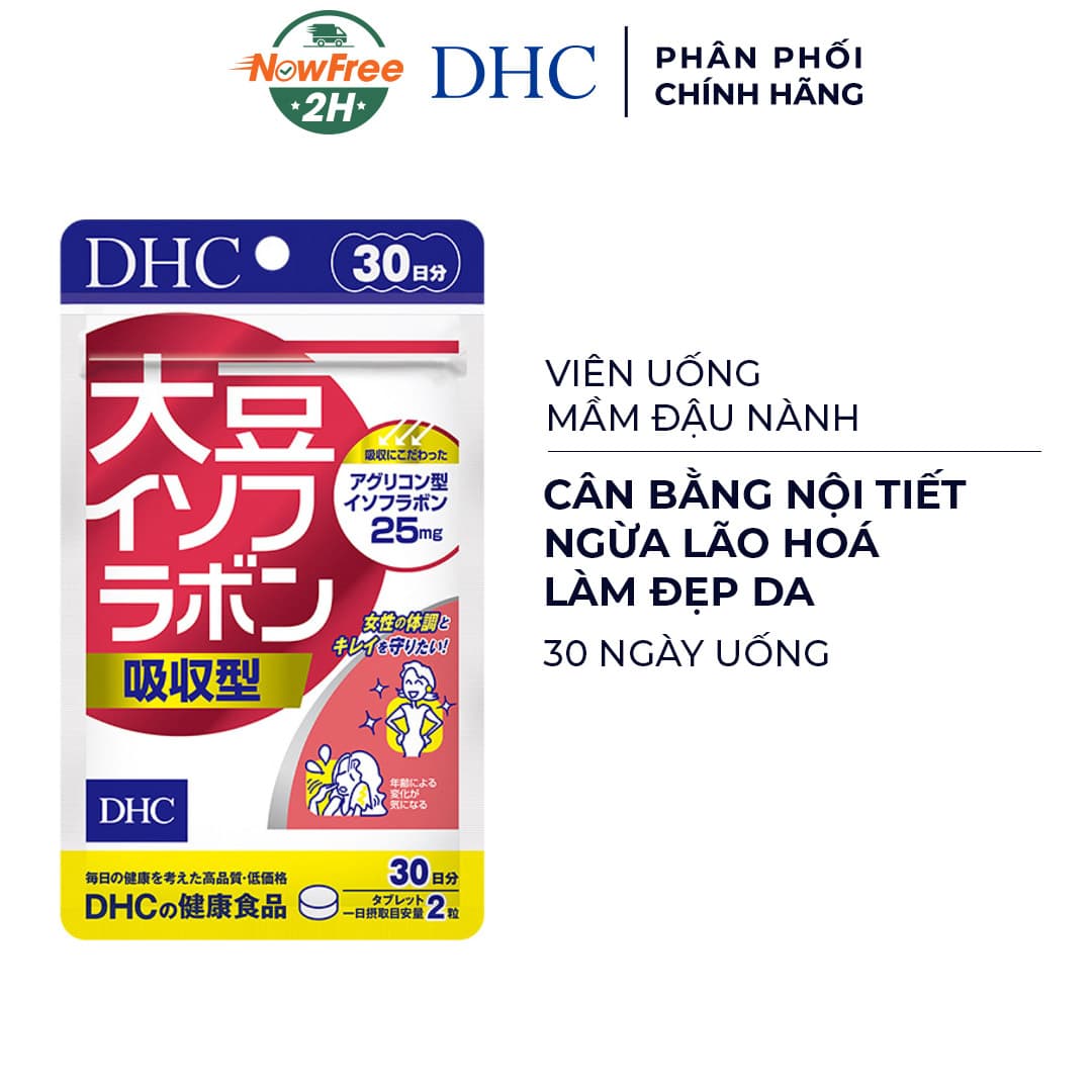 Thực Phẩm Bảo Vệ Sức Khỏe DHC Dạng Viên Uống Mầm Đậu Nành 30 Ngày