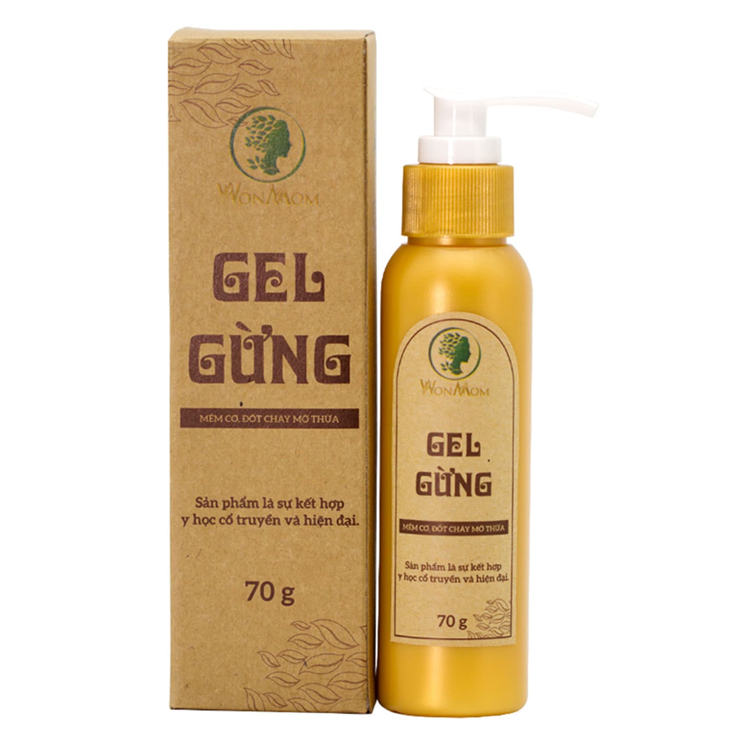 Gel Gừng Giảm Eo Wonmom 70g