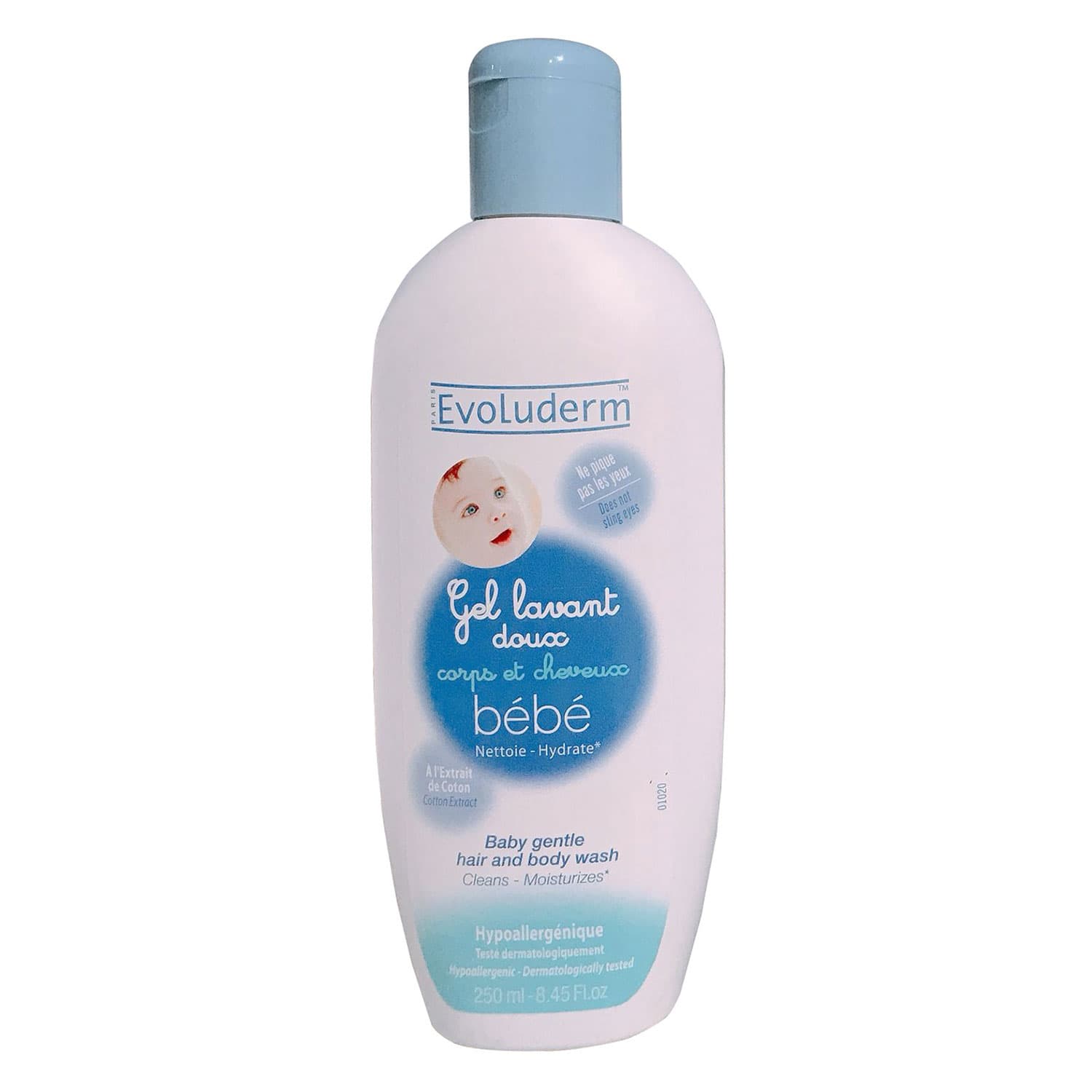 Gel Tắm Gội Cho Bé Evoluderm 250ml