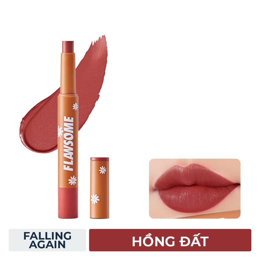 Son Môi Flawsome Falling Again - Hồng Đất 2g