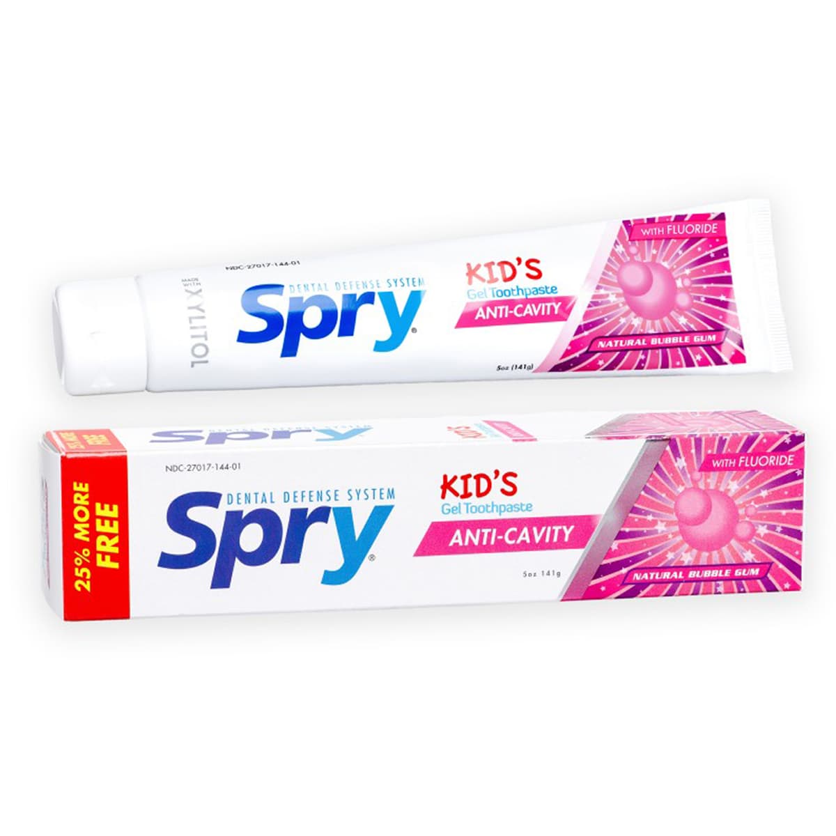 Kem Đánh Răng Spry 141g Cho Bé Từ 2 Tuổi (nhập khẩu mỹ)
