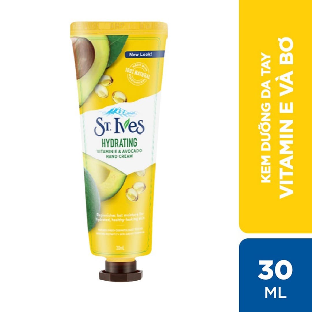 Kem Dưỡng Da Tay St.Ives Vitamin E & Bơ 30g