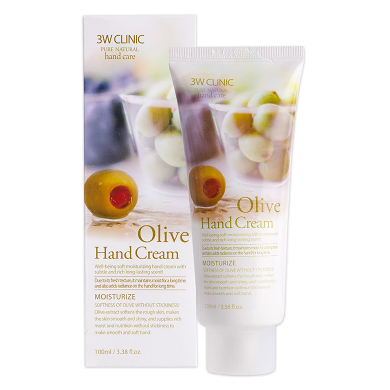 Kem Dưỡng Tay 3W Clinic Olive 100ml