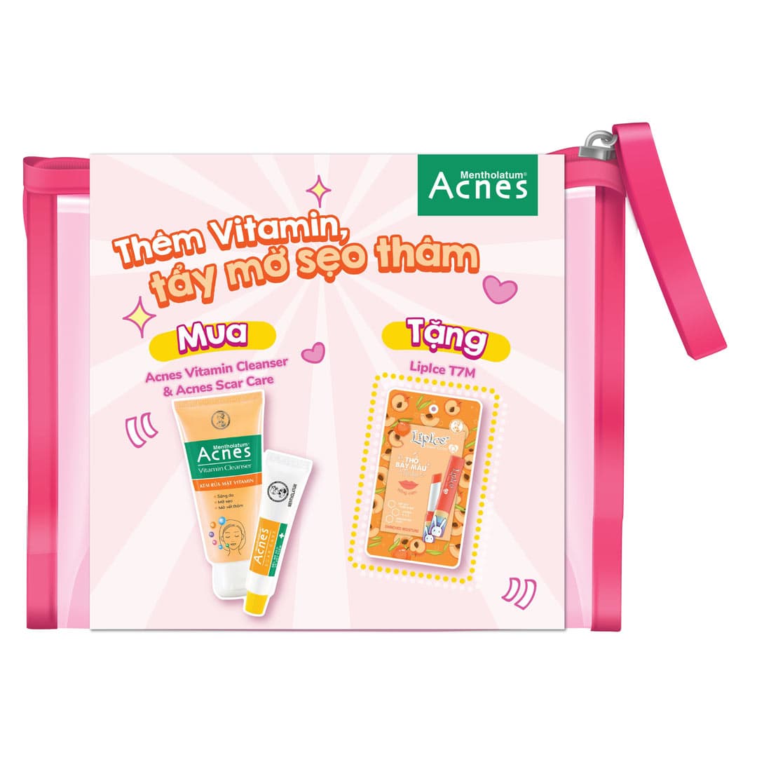 Lipice Sheer Color Set Túi Trong + Son Dưỡng Thỏ 7 Màu