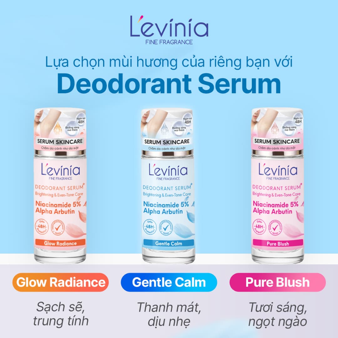 Serum Khử Mùi L'evinia Dưỡng Sáng Da 55g