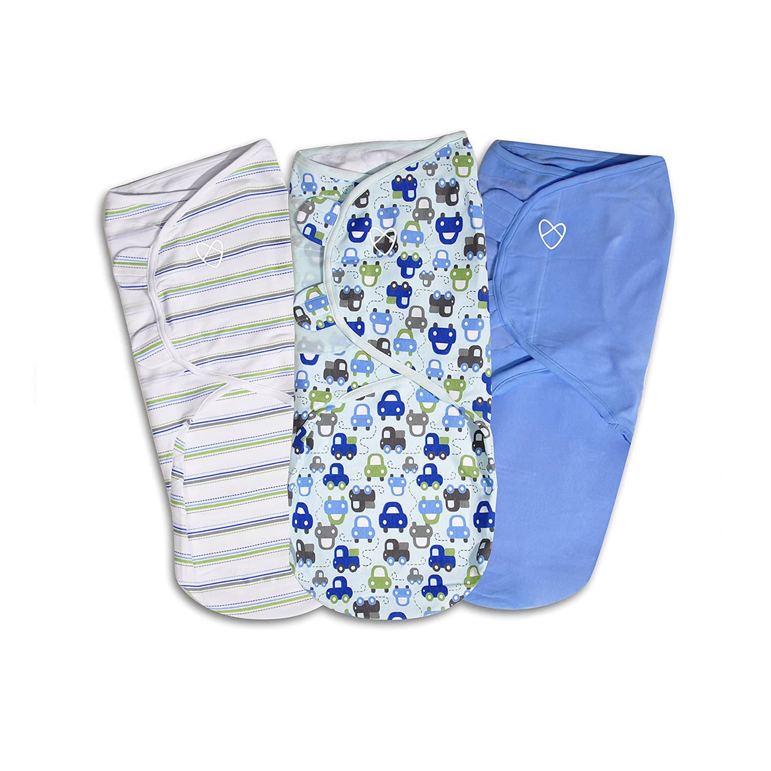 Set 3 Chăn Quấn SwaddleMe Graphic Car Boy Summer Size L