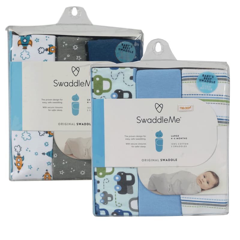 Set 3 Chăn Quấn SwaddleMe Summer Size L