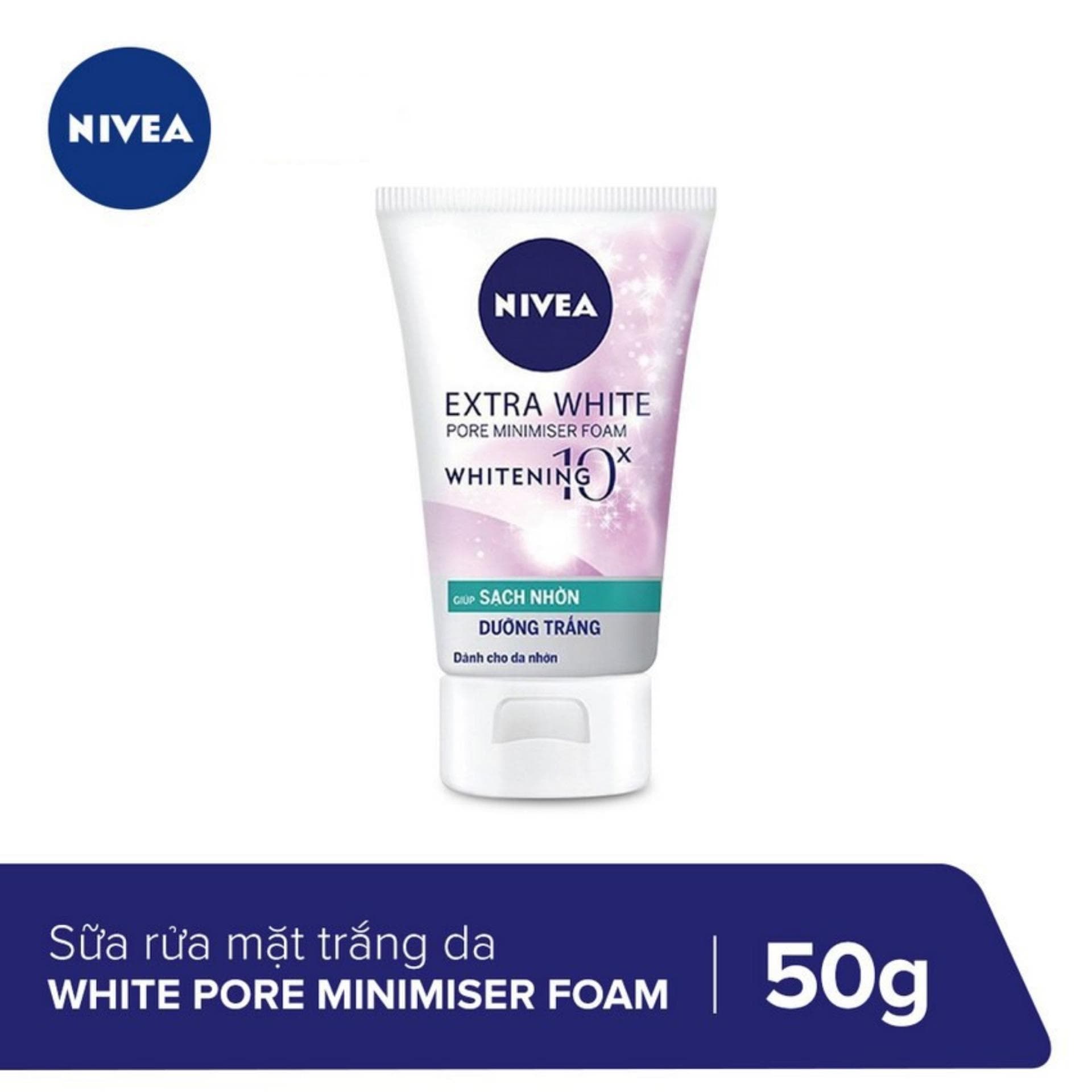 Sữa Rửa Mặt Nivea Dưỡng Sáng Da Sạch Nhờn 50g