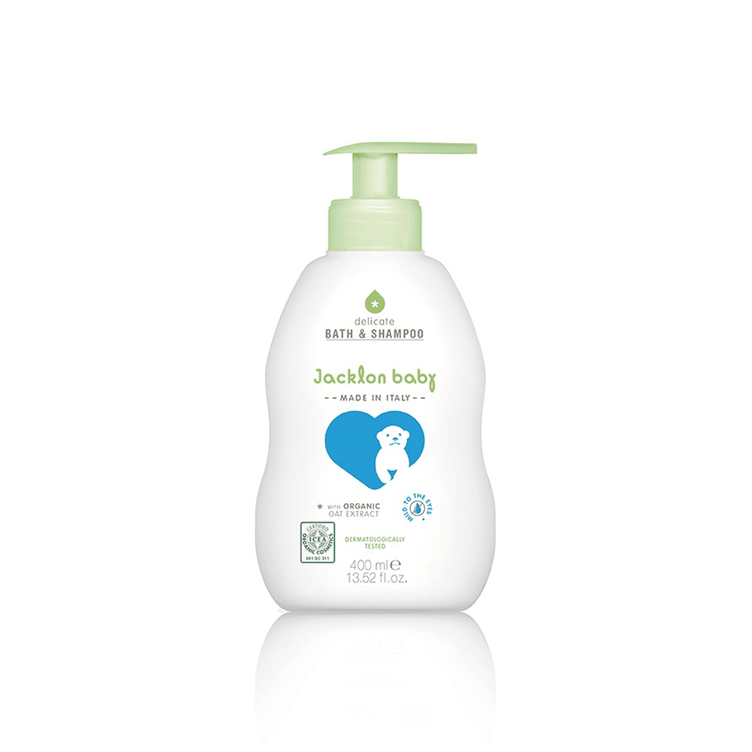 Sữa Tắm Gội Chiết Xuất Yến Mạch Jacklon Baby 400ml