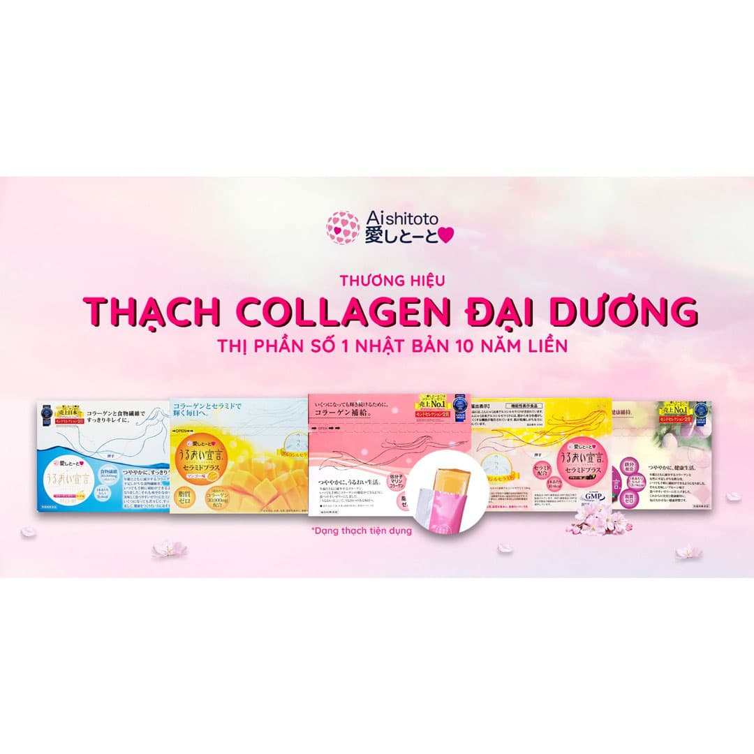 Thạch Bổ Sung Collagen Aishitoto