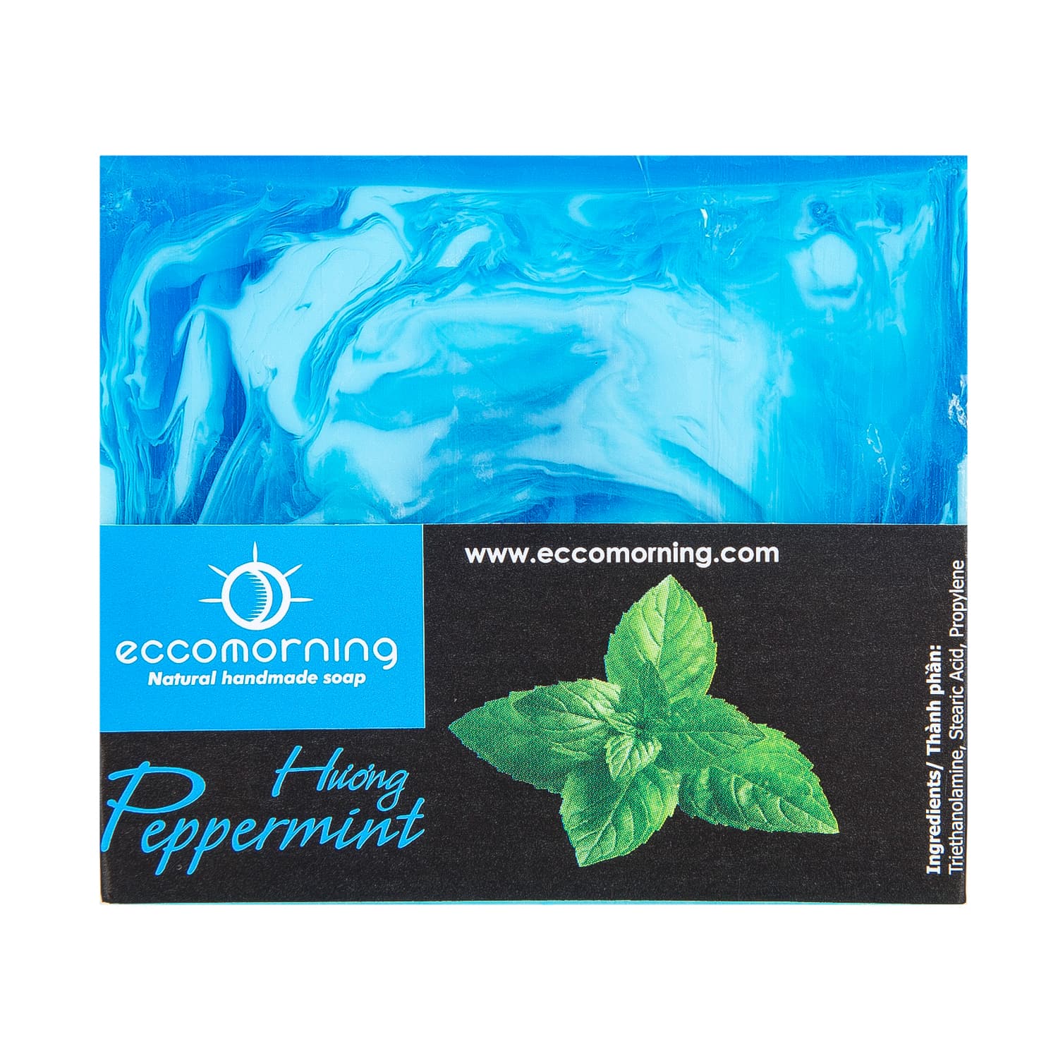 Xà Bông ECCOMORNING Hương Bạc Hà 110g