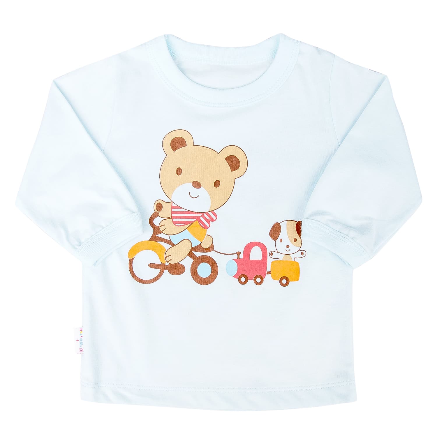 Áo Tay Dài Hello Baby In Hình Ngẫu Nhiên Màu Xanh Dương Nhạt Size 8 (al00480)