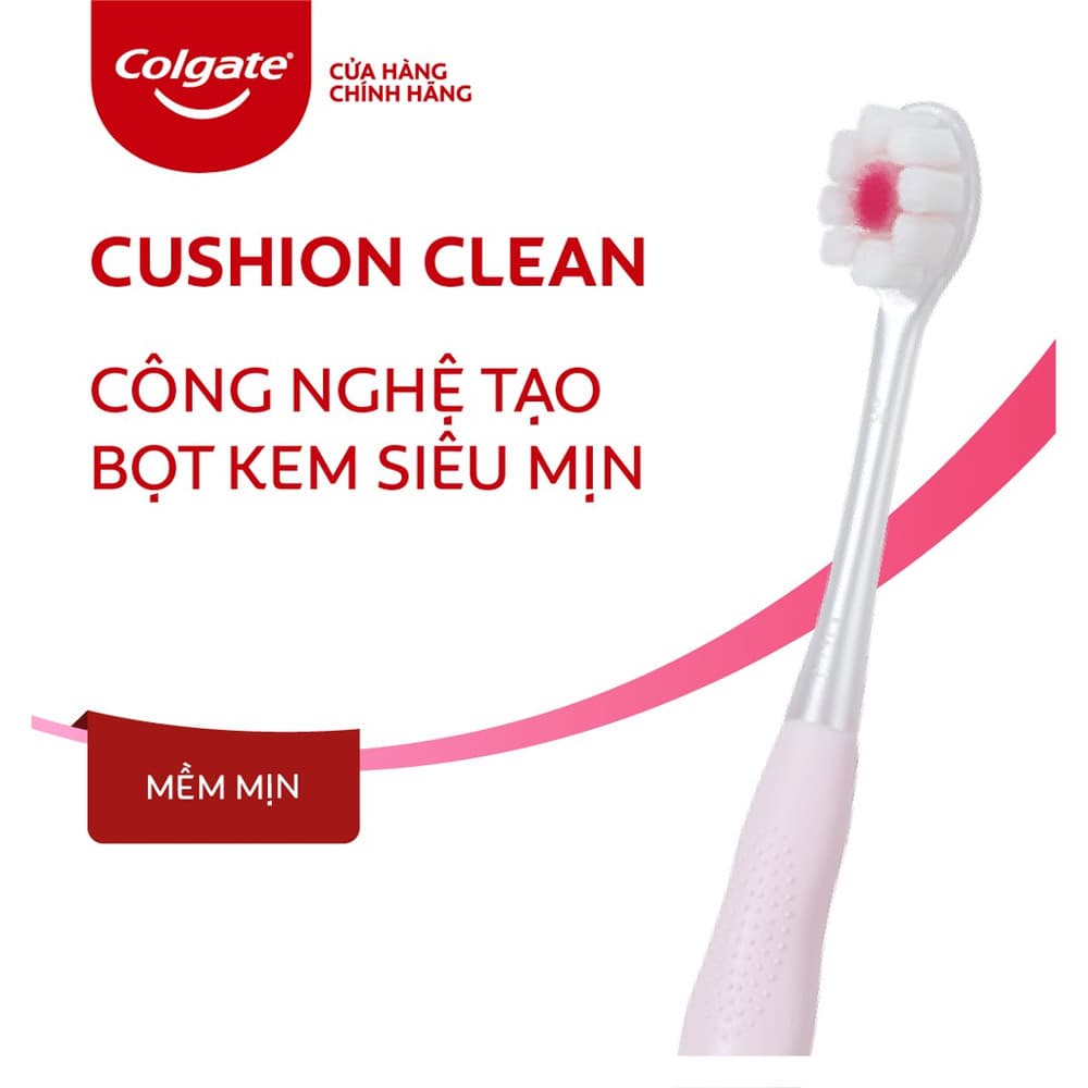 Bàn Chải Đánh Răng Colgate Cushion Clean Tạo Bọt Siêu Mịn