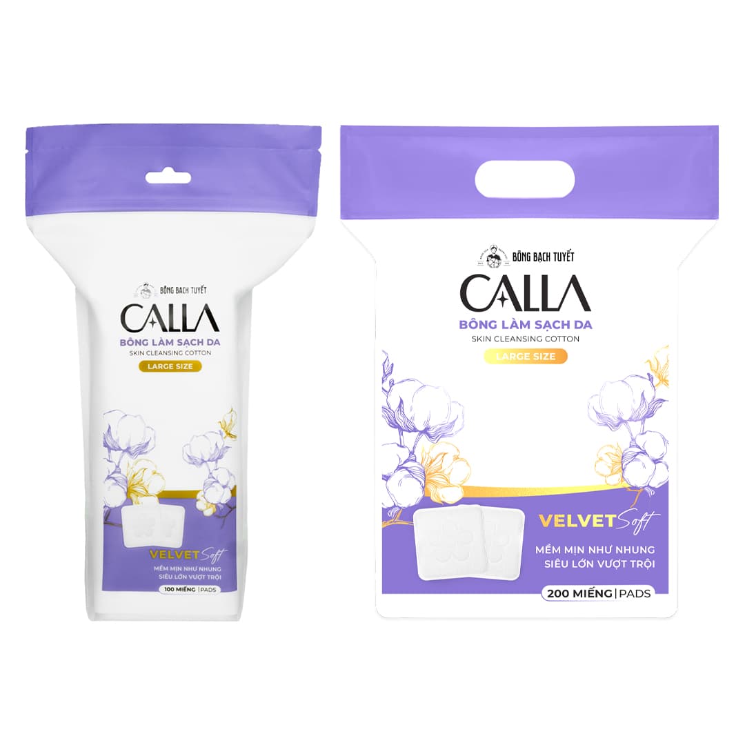 Bông Tẩy Trang Bông Bạch Tuyết Calla Làm Sạch Da