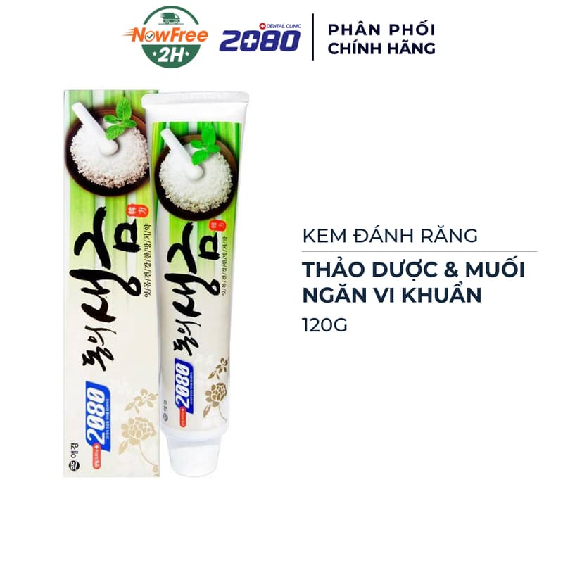 Kem Đánh Răng Dental Clinic 2080 Thảo Dược & Muối 120g