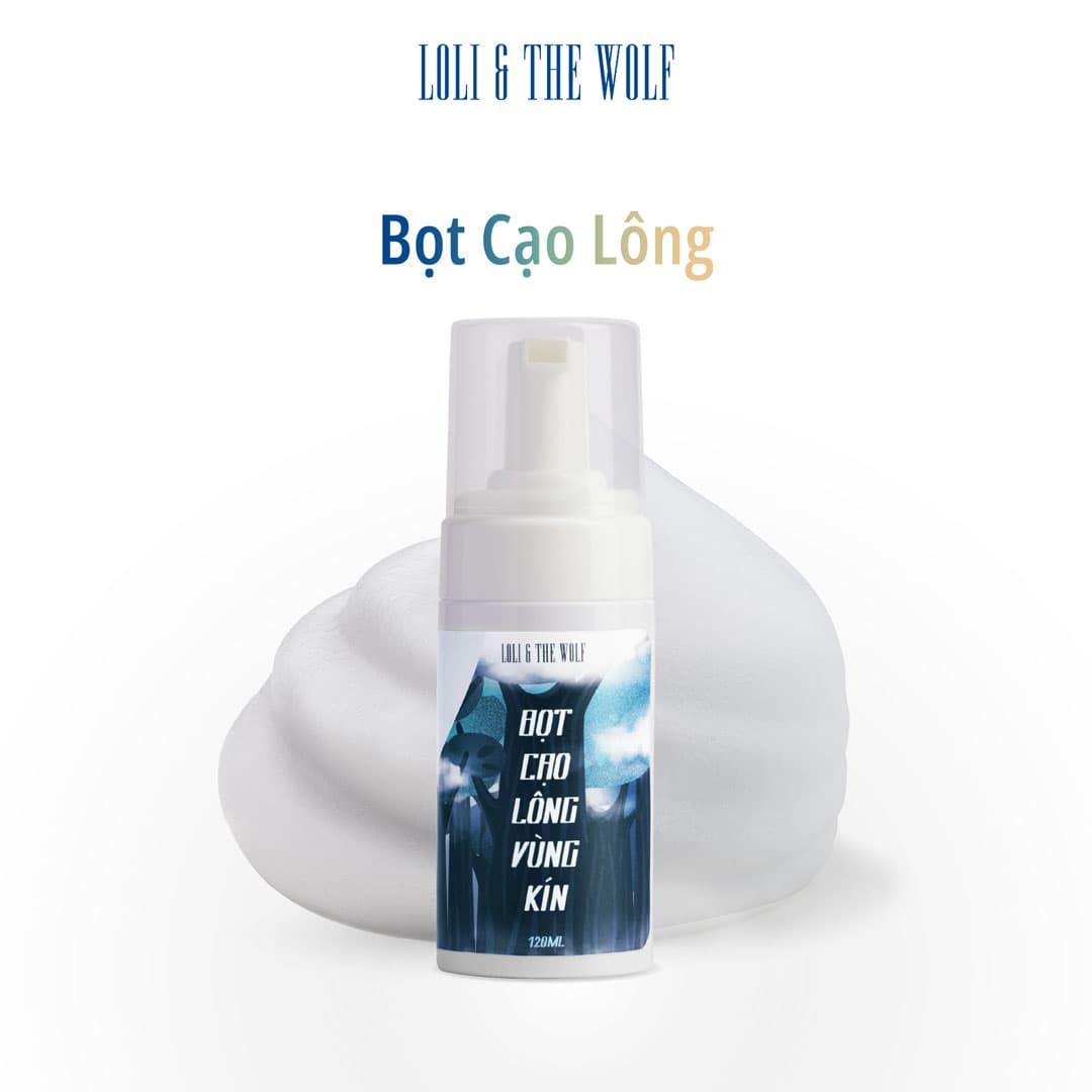 Bọt Cạo Lông Vùng Kín Loli & The Wolf An Toàn Nhẹ Dịu 120ml