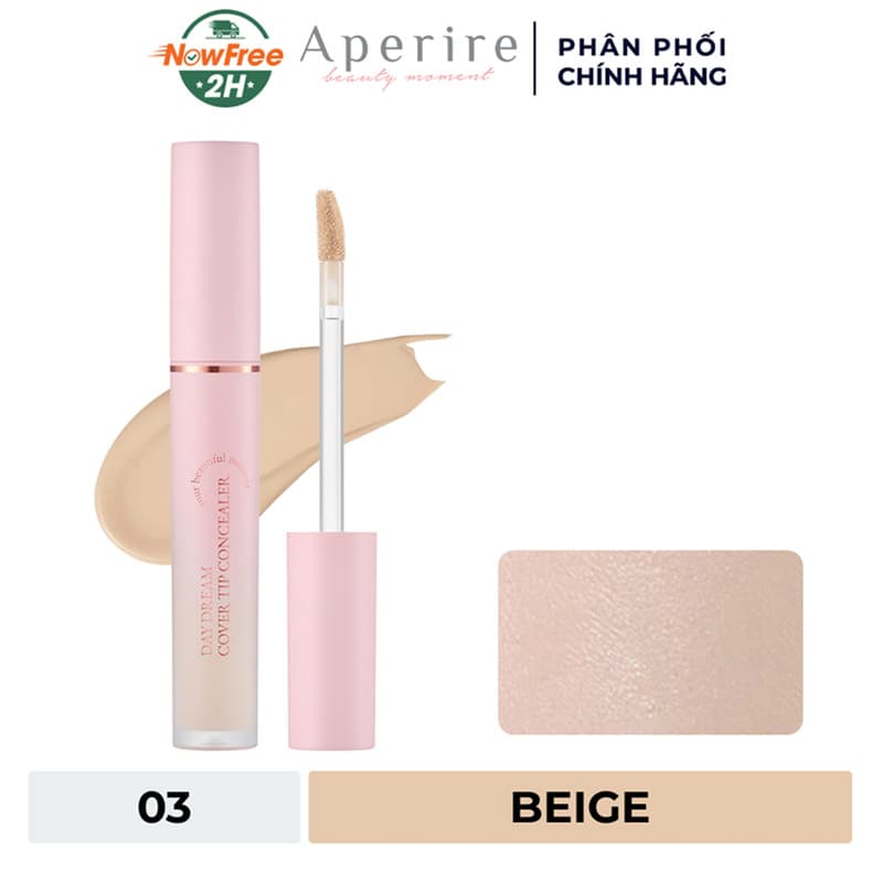 Che Khuyết Điểm Aperire Mỏng Nhẹ Lâu Trôi - 03 Beige 4.5ml