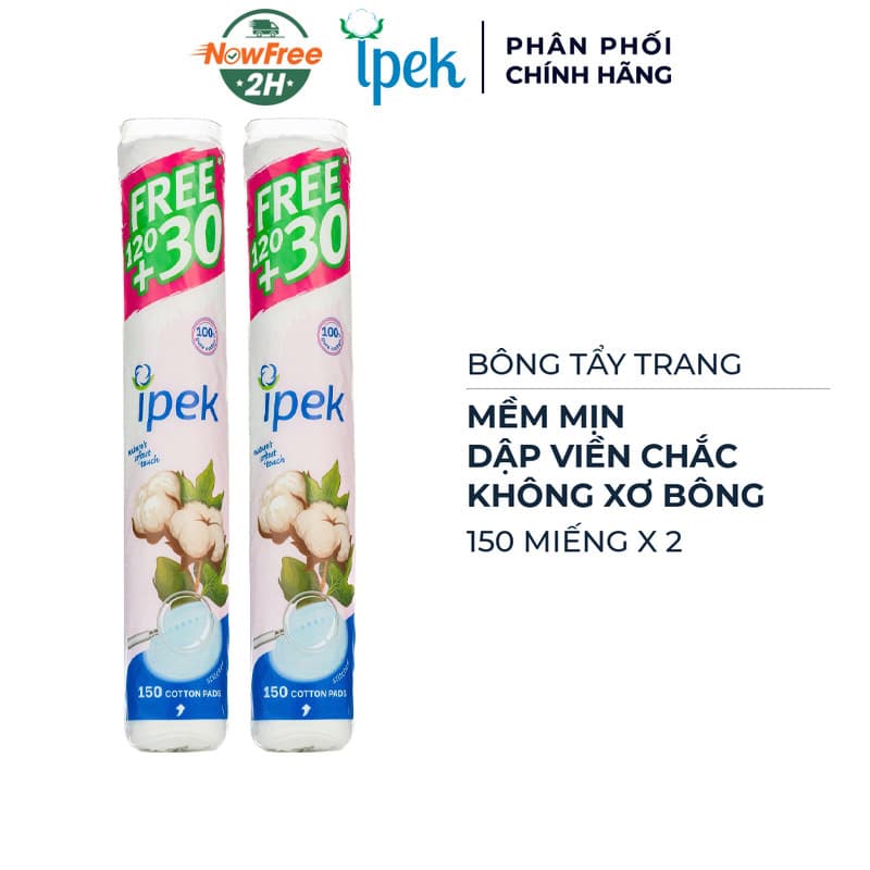 Combo 2 Bông Tẩy Trang Ipek 150 Miếng