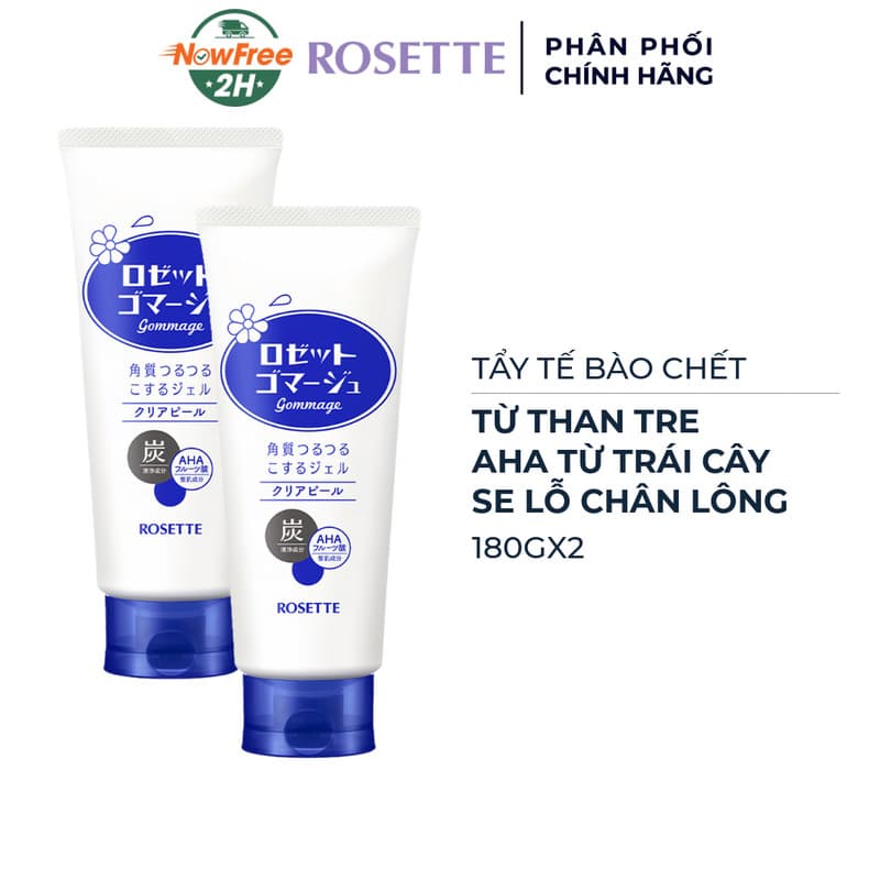 Combo 2 Tẩy Tế Bào Chết Rosette Thu Nhỏ Lỗ Chân Lông 180g