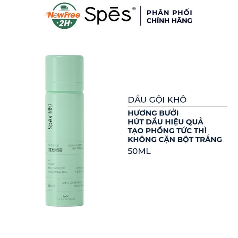 Dầu Gội Khô Spes Dạng Xịt Hương Bưởi 50ml