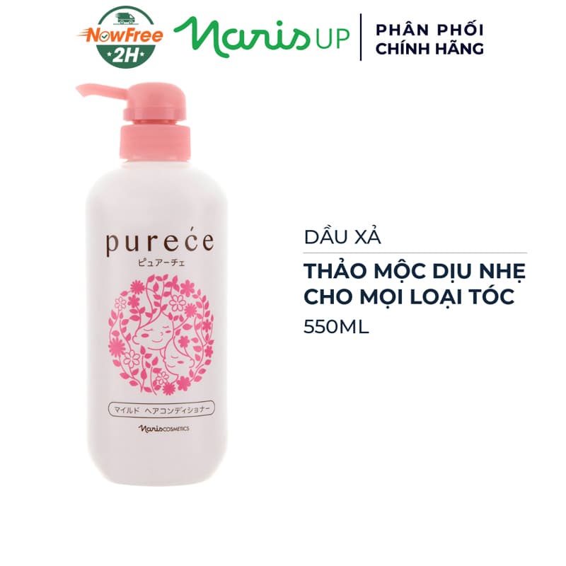 Dầu Xả Naris Thảo Mộc Dịu Nhẹ Cho Mọi Loại Tóc 550ml