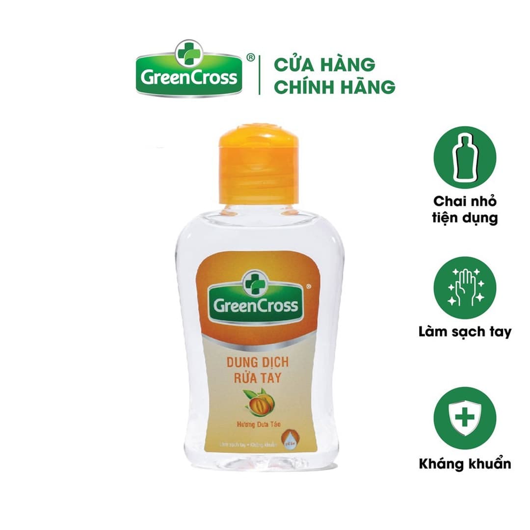 Dung Dịch Rửa Tay Khô Green Cross Hương Dưa Táo 100ml