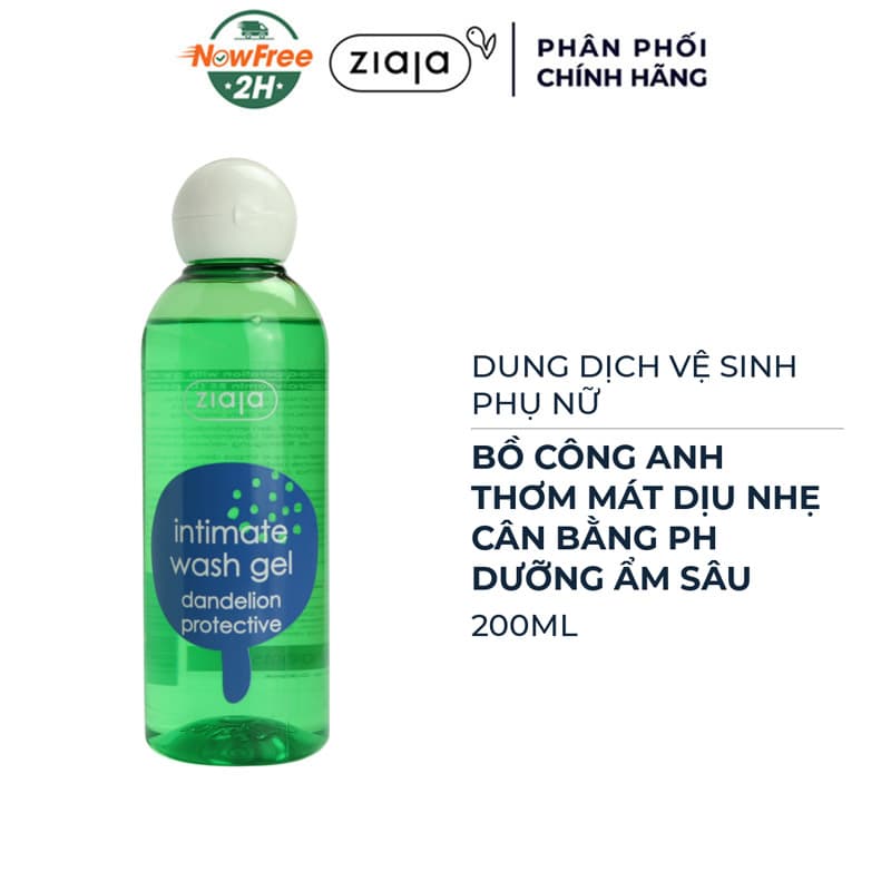 Dung Dịch Vệ Sinh Phụ Nữ Ziaja Từ Bồ Công Anh 200ml